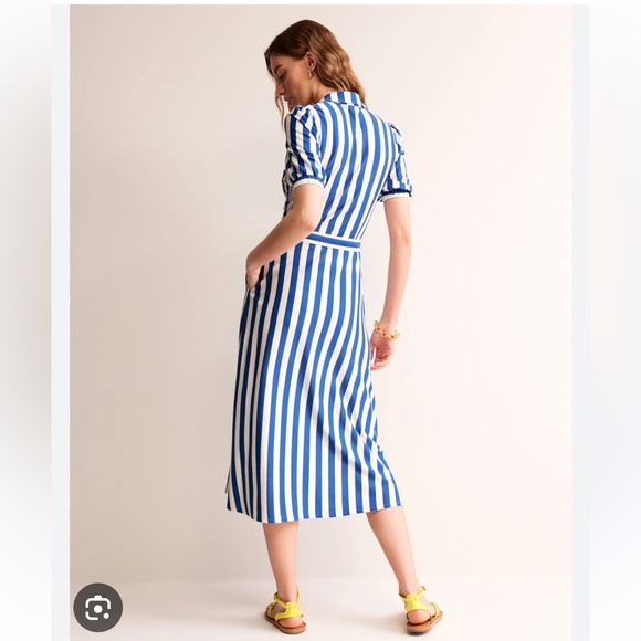 NWT Boden Jersey Libby Midi Shirt Dress Sz 8 - Picture 4 of 12